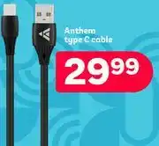PEP Anthem type c cable offer