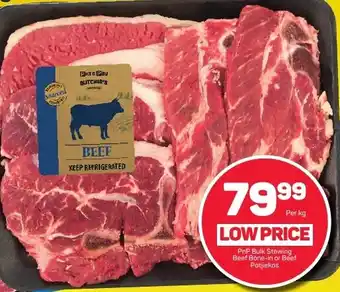 Pick n Pay PnP Bulk Stewing Beef Bone-in or Beef Potjiekos offer