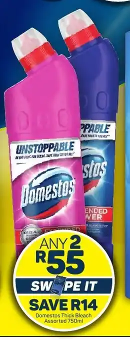 Pick n Pay Domestos Thick Bleach Assorted 750ml offer