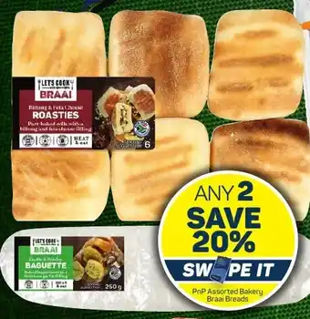 Pick n Pay PnP Assorted Bakery Braai Breads offer