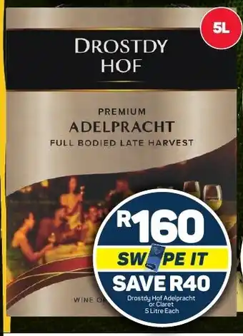 Pick n Pay Drostdy Hof Adelpracht or Claret 5 Litre Each offer