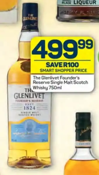 Pick n Pay The Glenlivet Founder's Reserve Single Malt Scotch Whisky 750ml offer