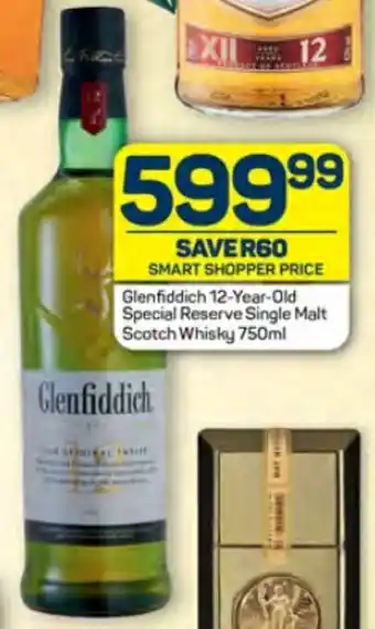 Pick n Pay Glenfiddich 12-Year-Old Special Reserve Single Malt Scotch Whisky 750ml offer