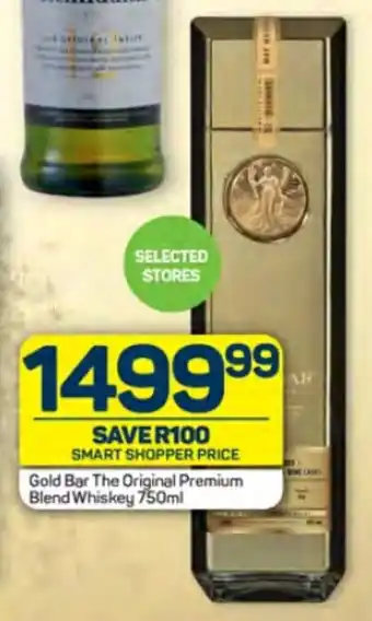 Pick n Pay Gold Bar The Original Premium Blend Whiskey 750ml offer