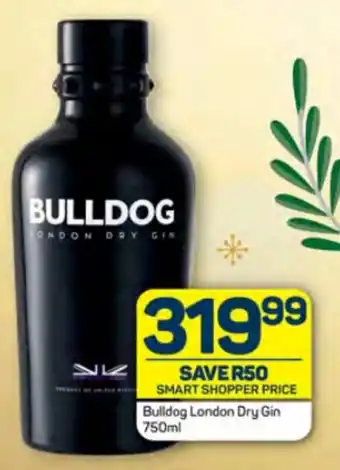Pick n Pay Bulldog London Dry Gin 750ml offer