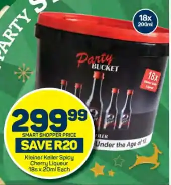 Pick n Pay Kleiner Keiler Spicy Cherry Liqueur 18sx 20ml Each offer