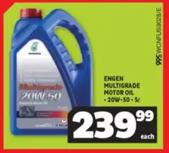 Usave ENGEN MULTIGRADE MOTOR OIL offer