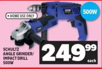 Usave SCHULTZ ANGLE GRINDER/ IMPACT DRILL 500W offer