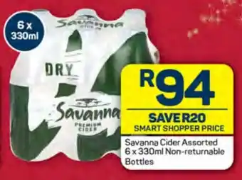 Savanna Cider Assorted 6x 330ml Non-returnable Bottles
