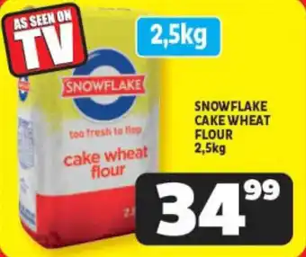 Usave SNOWFLAKE CAKE WHEAT FLOUR 2,5kg offer