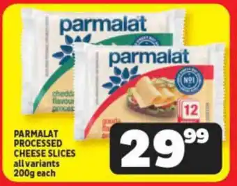 Usave PARMALAT PROCESSED CHEESE SLICES all variants 200g each offer
