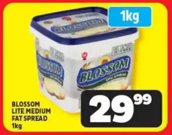 Usave BLOSSOM LITE MEDIUM FAT SPREAD 1kg offer