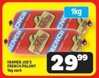 Usave FARMER JOE'S FRENCH POLONY 1kg each offer