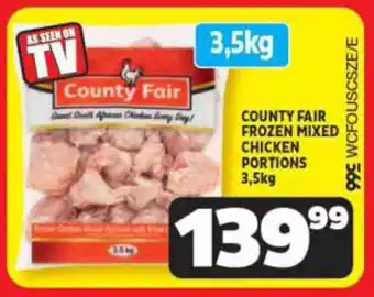 Usave COUNTY FAIR FROZEN MIXED CHICKEN PORTIONS 3,5kg offer