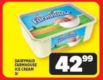 Usave DAIRYMAID FARMHOUSE ICE CREAM 2L offer