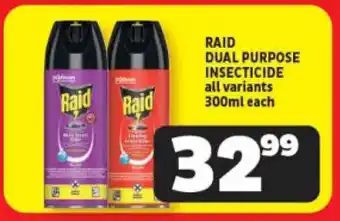 Usave RAID DUAL PURPOSE INSECTICIDE all variants 300ml each offer
