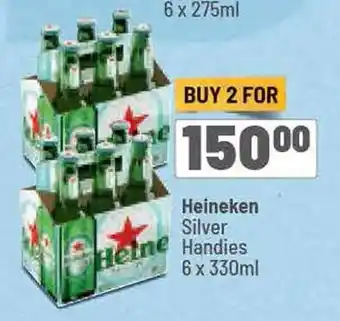 Spar Heineken Silver Handies 6 x 330ml offer