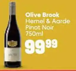 Spar Olive Brook Hemel & Aarde Pinot Noir 750ml offer