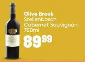 Spar Olive Brook Stellenbosch Cabernet Sauvignon 750ml offer