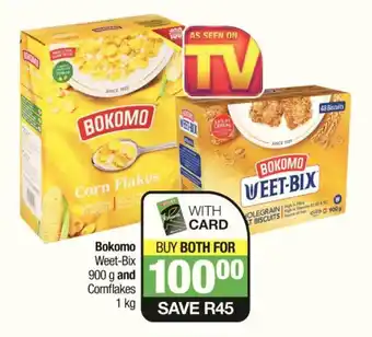 Spar Bokomo Weet-Bix 900g and Cornflakes 1kg offer