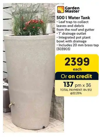 Makro Garden Master 500L Water Tank offer