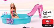 Makro Barbie pool woth doll-each offer