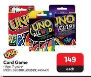 Makro Uno card game-each offer