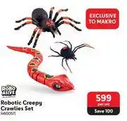 Robo alive robotic creepy crawlies set-per set