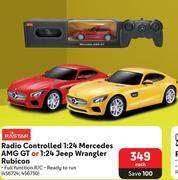 Makro Rastar radio controlled 1:24 mercedes amg gt or 1:24 jeep wrangler rubicon-each offer