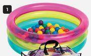 Makro Intex classic 3 ring baby ball pit with balls-each offer