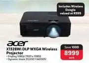 Makro Acer x1328wi dlp wxga wireless projector offer
