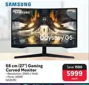 Makro Samsung 68cm (27) gaming curved monitor-each offer