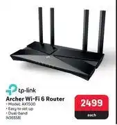 Makro Tp-link archer wifi 6 router ax1500-each offer