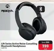 Rocka lift series active noise cancelling bluetooth headphones-each