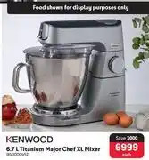 Makro Kenwood 6.7l titanium major chef xl mixer 850000452 offer