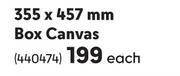 Makro 355 x 457mm box canvas - each offer