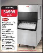 Sno master 150kg plumbed in commercial ice maker offer at Makro