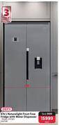 Makro Defy 614ltr naturelight frost free fridge with water dispenser dff563 offer