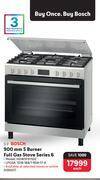 Makro Bosch 900mm 5 burner full gas stove series 6 hgw3fsy5oz offer