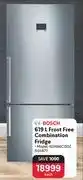 Makro Bsch 619l frost free combination fridge kgn86ci3oz offer