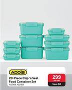Makro Addis 20-piece clip 'n seal food container set 422618, 422160-per set offer