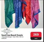 Makro Home living sand free beach towels 456279-each offer