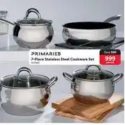 Primaries 7-piece stainless steel cookware set 451941-per set