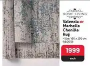 Makro Home living valencia or marbella chenille rug 460619-each offer