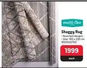 Multi-flor shaggy rug 850000792-each