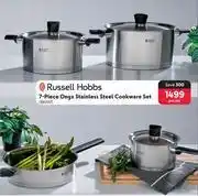 Makro Russell hobbs 7-piece onyx stainless steel cookware set-per set offer
