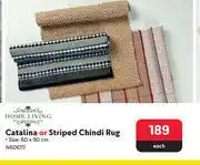 Home living catalina or striped chindi rug 460611-each