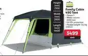 Campmaster family cabin 490 tent