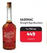 Makro Sazerac staright rye bourbon 339952-1 x 750ml offer