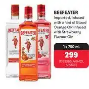 Beefeater imported, infused with a hint of blood orange or infused with strwaberry flavour gin-750ml